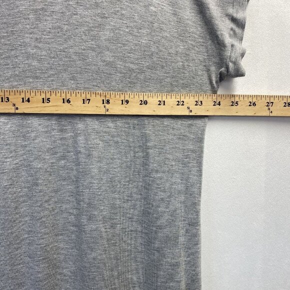 Reborn J V-Neck Short Sleeve Maxi Slit Dress Women Large Gray Side Pockets Used - Picture 6 of 16